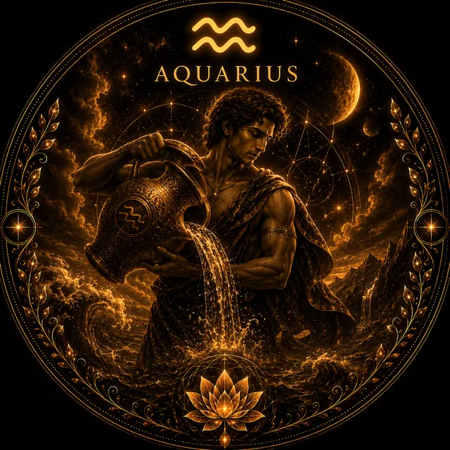 Aquarius zodiac artwork