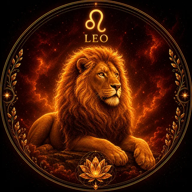 Leo zodiac artwork