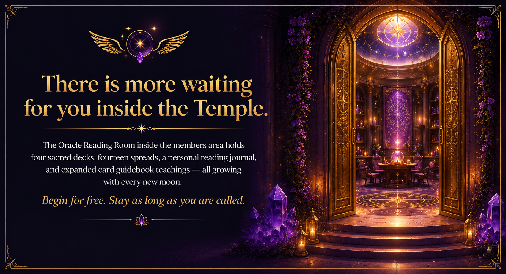 There is more waiting for you inside the Temple