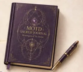 MOTD Sacred Journal with pen